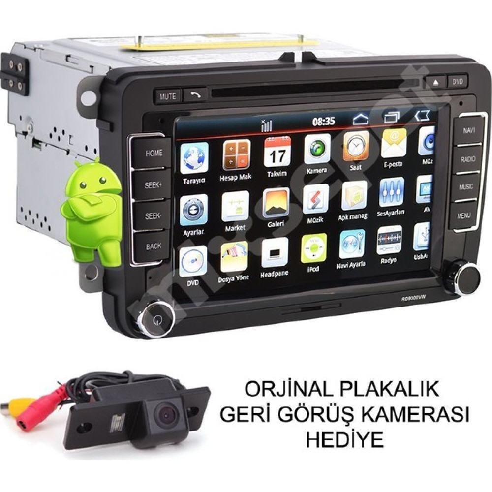 Tvet Passat 2011 Android Navigasyon Dvd Teyp Double Multimedya Oto Görüntü Sistemleri Fiyatı
