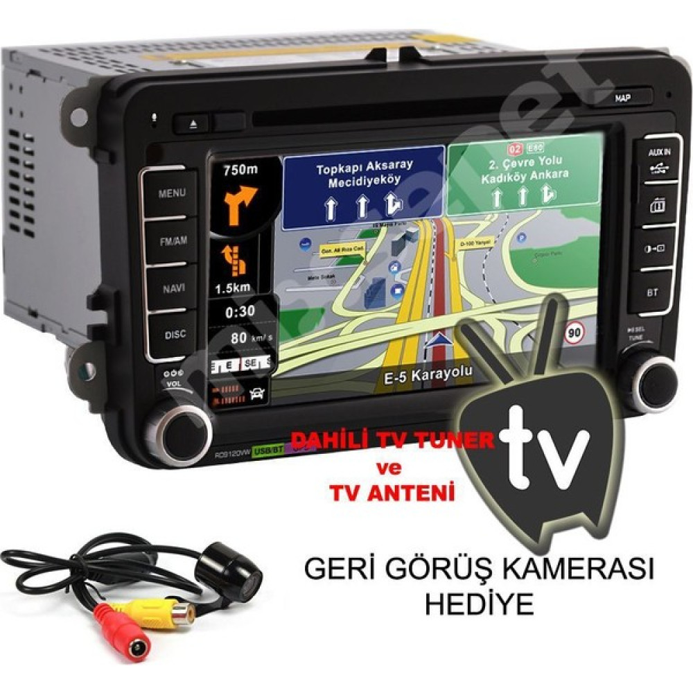 Tvet Volkswagen Jetta Dvd Navigasyonlu Teyp Multimedya Oto Görüntü Sistemleri Fiyatı