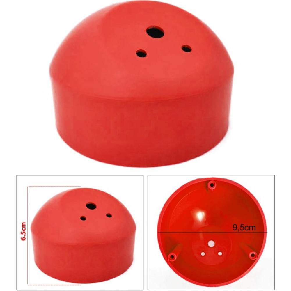 Tweeter Dome Kabin Yuvası 10CM Tabansız Kırmızı (2 Adet) Polaxtor Oto Hoparlörleri & SubWoofer Fiyatı