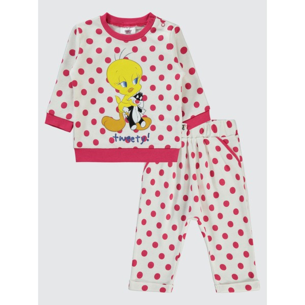 Tweety Kız Bebek Takım 6-18 Ay Ekru Bebek Giysi Takım Fiyatı