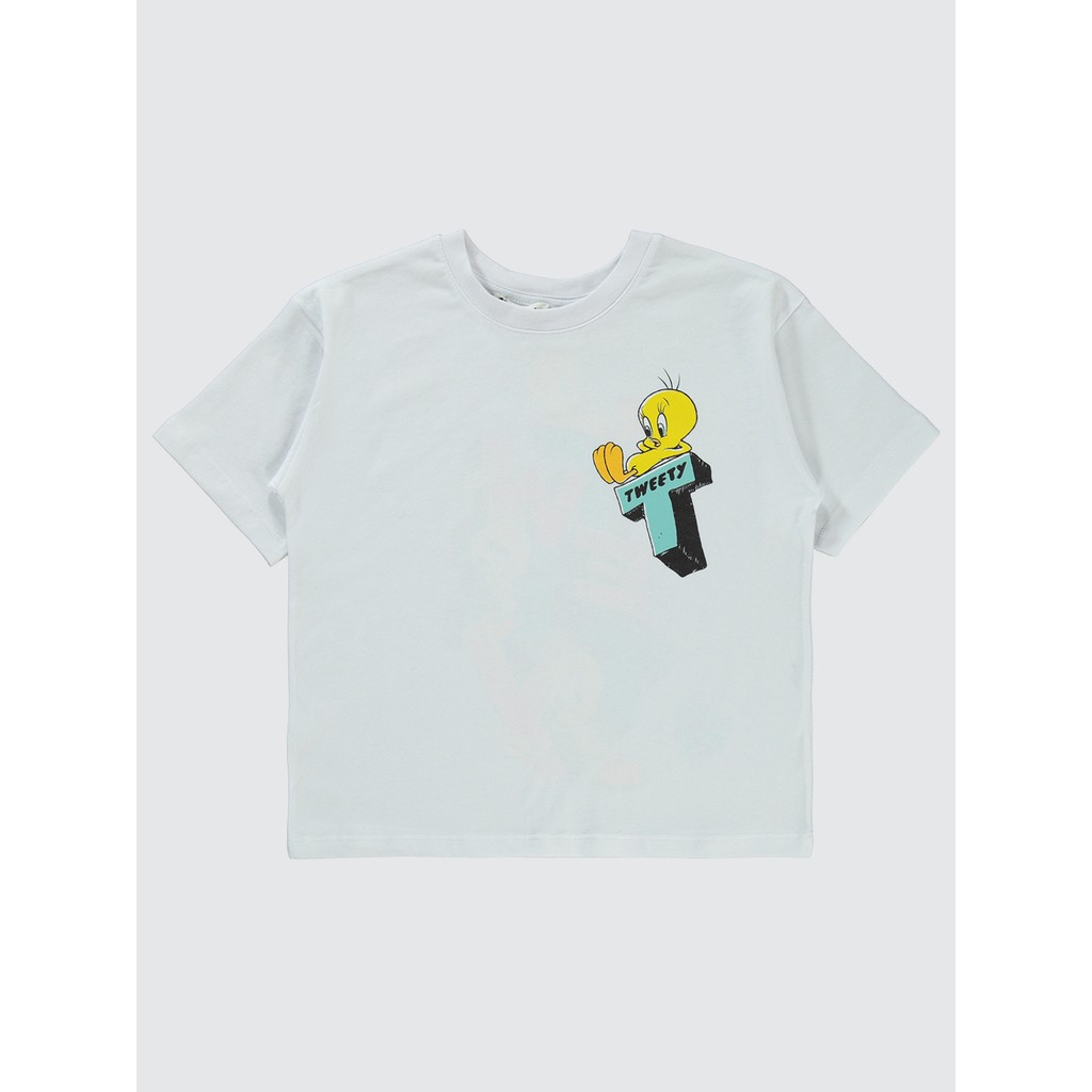 Tweety Kız Çocuk Tişört 6-9 Yaş Beyaz Giyim & İç Giyim Fiyatı