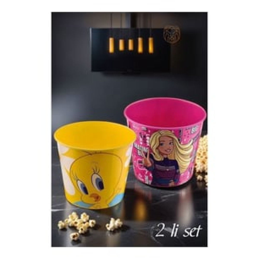 Tweety Patlamış Mısır Popcorn Kovası 2 li SET 719280 Mısır Patlatma Makineleri Fiyatı