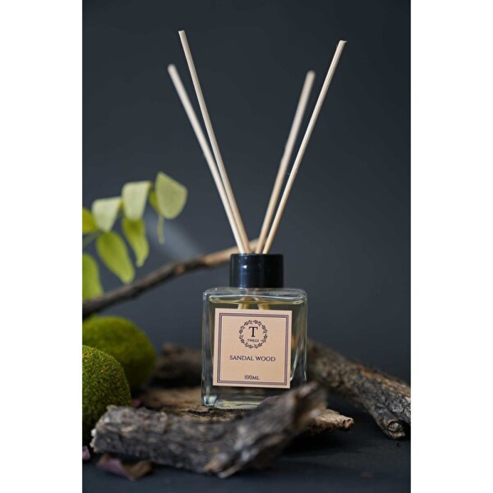 TWILLS Oda Kokusu Kare Bambu Çubuklu Sandalwood Fresh Ortam Ev ve Oda Kokusu Twılls Oda Kokusu Fiyatı