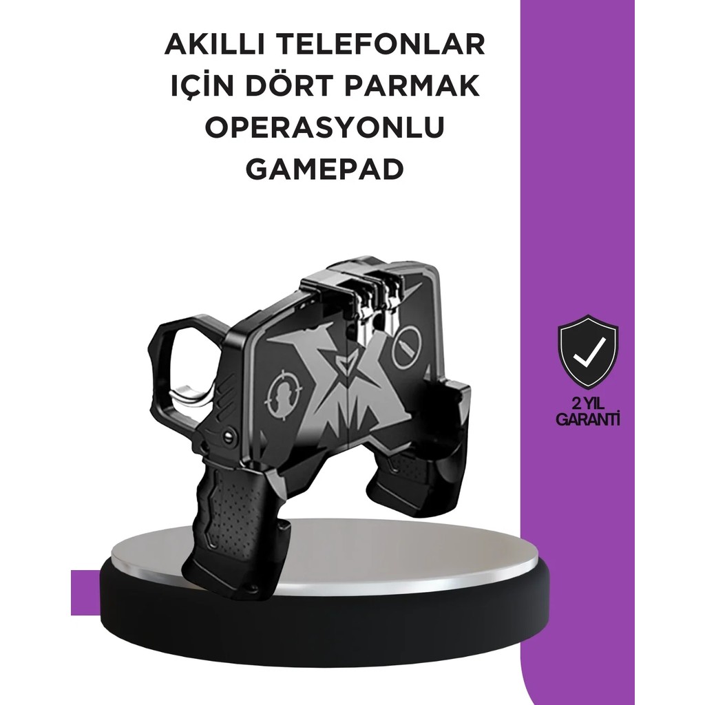Twin Store Ergonomik Kavramalı Tetikli Gamepad Akıllı Telefonlar İçin Dört Parmak Kullanımına Uygun - Siyah Xbox Oyun Kolu ve Aksesuarları Fiyatı