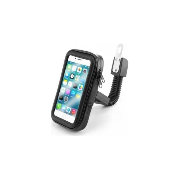 Twin Store Motorsiklet Su Geçirmez Telefon Kılıfı 7 Inç XL Telefon Tutucu Dayanıklı Malzeme ile Koruma - Siyah Cep Telefonu Tutucu Fiyatı