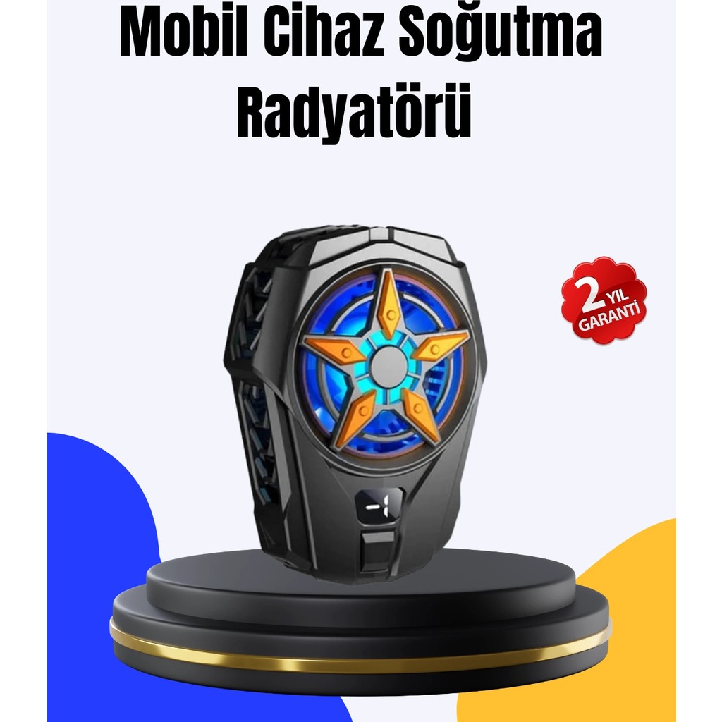 Twin Store Yarı Iletken Çipli Güçlü Telefon Soğutma Aleti Mobil Cihazlar İçin Dayanıklı Yapı ve Yüksek Hassasiyet - Siyah Diğer Fiyatı