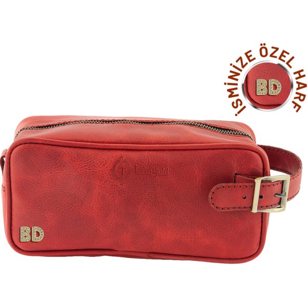 twingold Dopp Kit Kişisel Bakım ve Seyehat Çantası - Kırmızı Erkek El Çantası Fiyatı