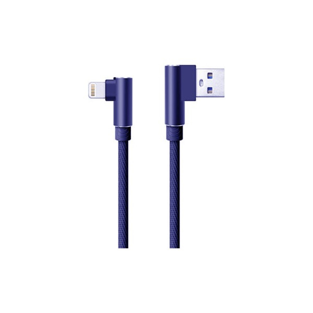 Twinix iphone Cihazlar İçin Lightning USB Şarj Kablo 90 Derece Data Kablo - Mavi Cep Telefonu Kablosu Fiyatı