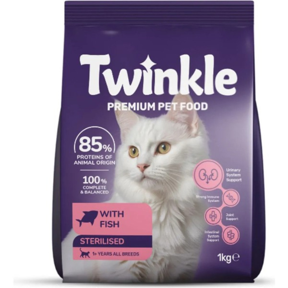 Twinkle Balıklı Kısırlaştırılmış Kedi Maması 1 kg. Evcil Hayvan Ürünleri Fiyatı