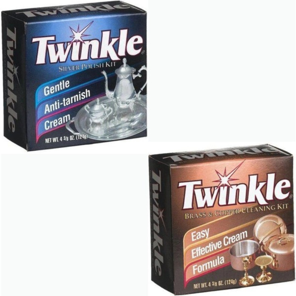 Twinkle Gümüş Parlatıcı ve Temizleyici Krem 124GR + Pirinç, Bakır Temizleyici ve Parlatıcı Krem 124GR Set - 2'Li Set Parlatıcı ve Temizleyiciler Fiyatı