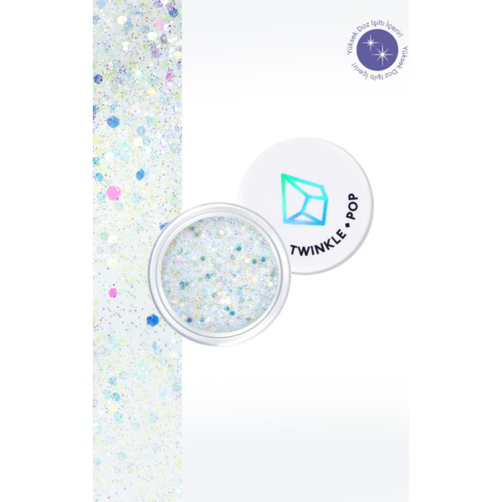 Twinkle Pop Çok Amaçlı Kullanım İçin Yoğun Sim İçerikli Jel Glitter Twinkle Pop Jelly Glitter (#4 White Banzzak) - 4 White Banzzak Göz Farı Fiyatı