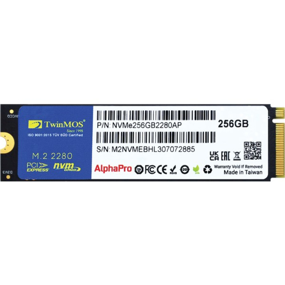 Twinmos 256GB M.2 PCIe Gen3 NVMe SSD (3600-3250MB/S) TLC 3DNAND (NVME256GB2280AP) SSD / Solid State Drive Fiyatı