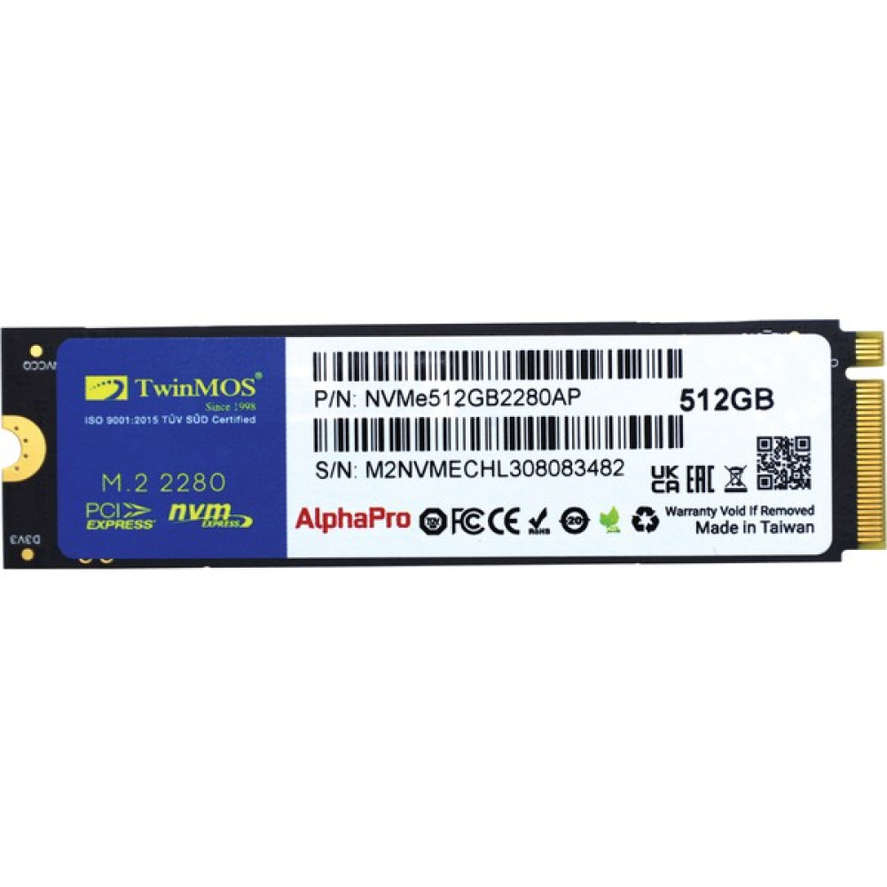 Twinmos 512GB M.2 PCIe Gen3 NVMe SSD (3600-3250MB/S) TLC 3DNAND (NVME512GB2280AP) SSD / Solid State Drive Fiyatı