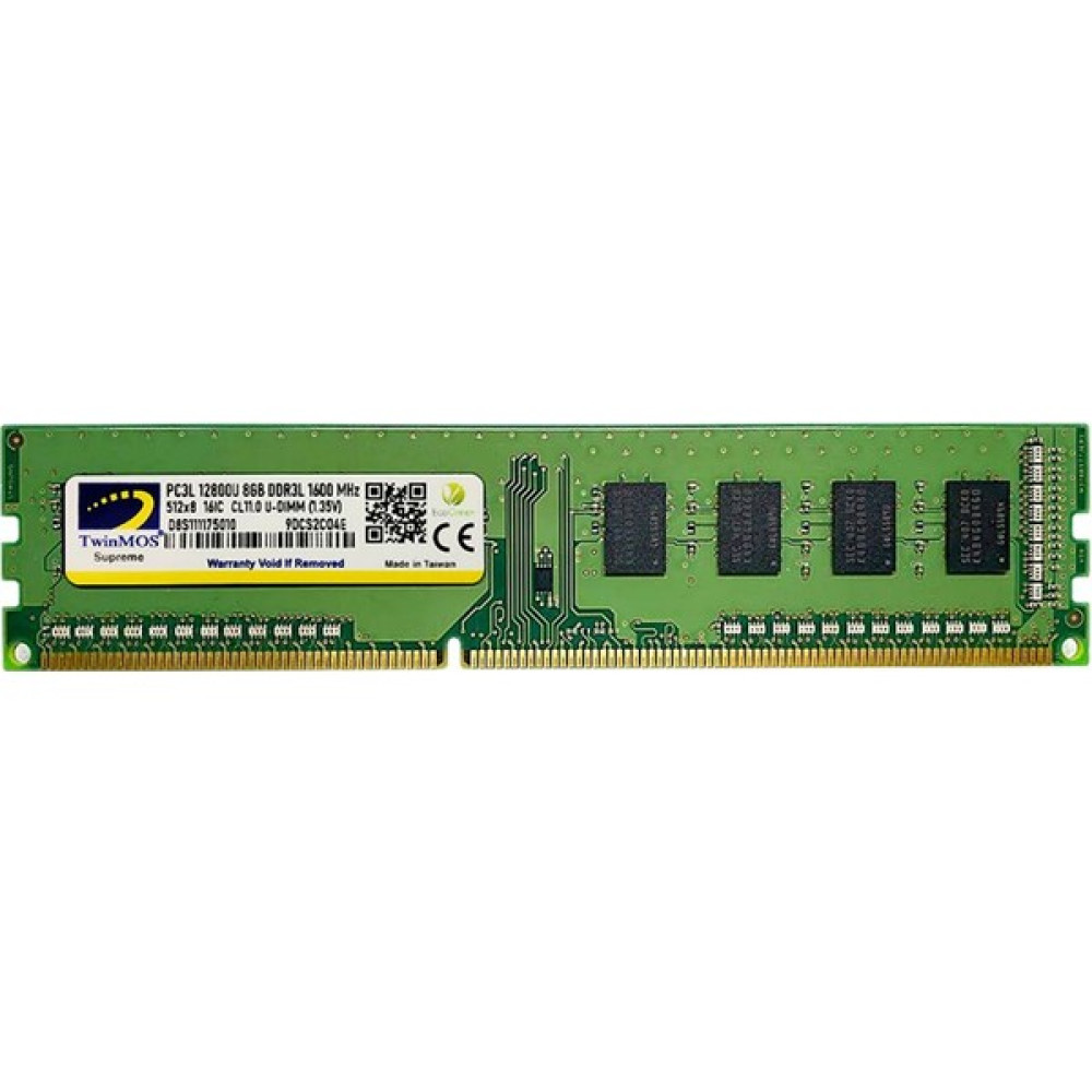 TwinMOS DDR3 8GB 1600MHz 1.35V Low Voltage Desktop Ram (MDD3L8GB1600D) RAM Bellekler Fiyatı