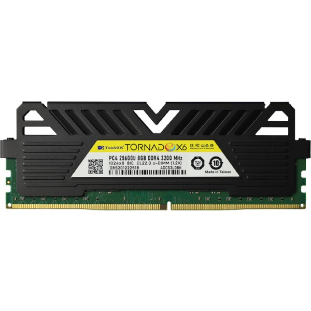 Twinmos Ddr4 8gb 3200MHZ CL22 Tornadox6 Desktop Ram Soğutuculu (TMMDD48GB3200DKBX6) RAM Bellekler Fiyatı