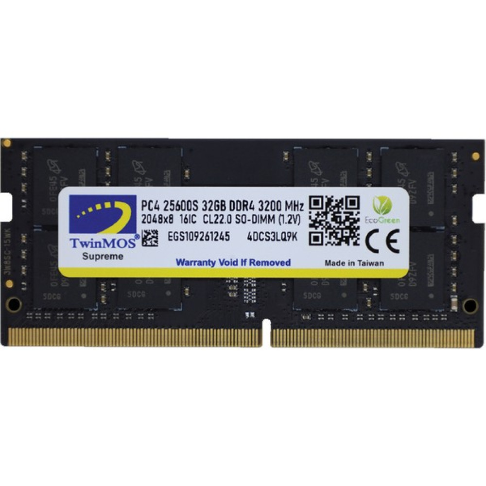 TwinMOS DDR4 8GB 3200MHz Notebook Ram (MDD48GB3200N) RAM Bellekler Fiyatı