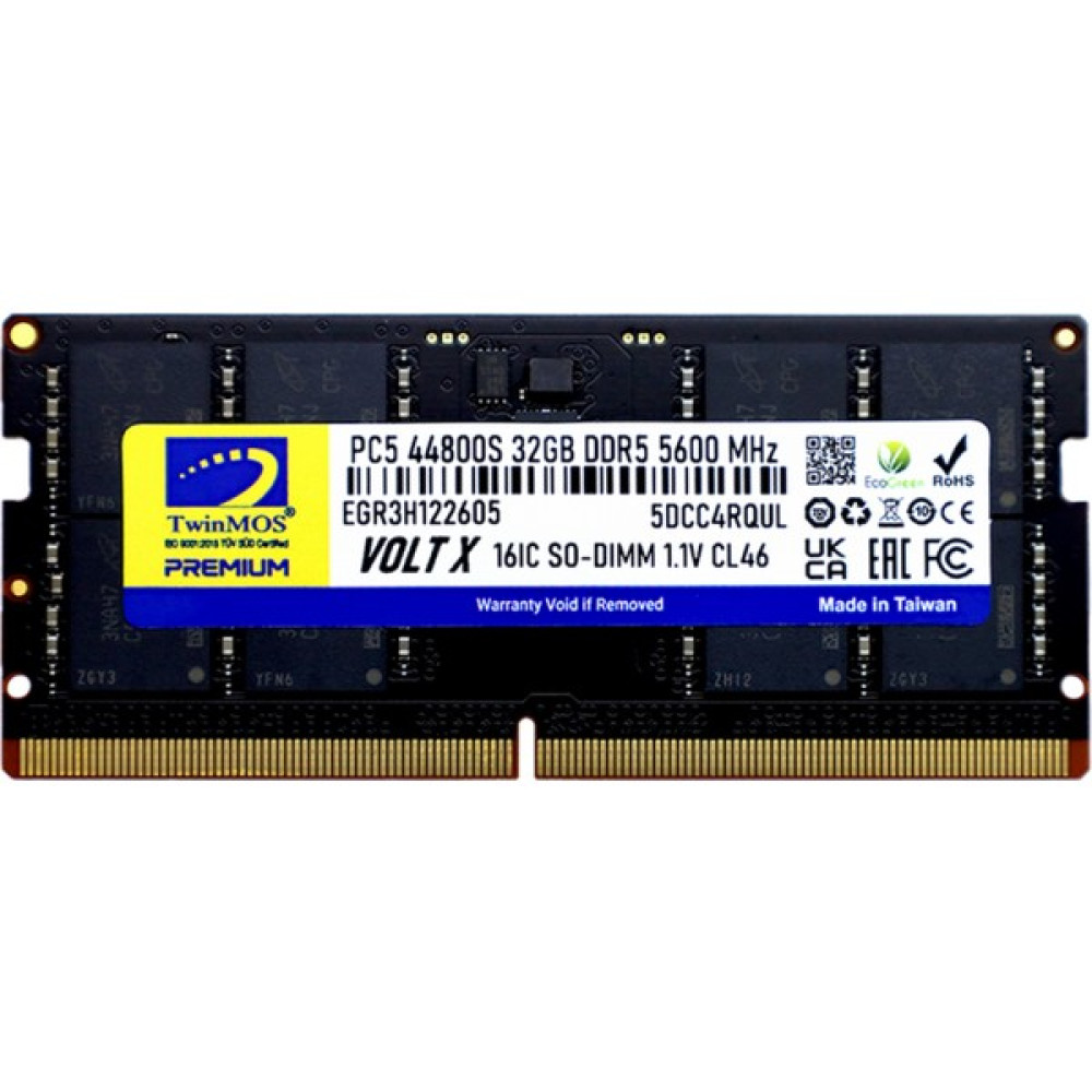 Twinmos Ddr5 32GB 5600MHZ CL46 Notebook Ram (TMD532GB5600S46) RAM Bellekler Fiyatı