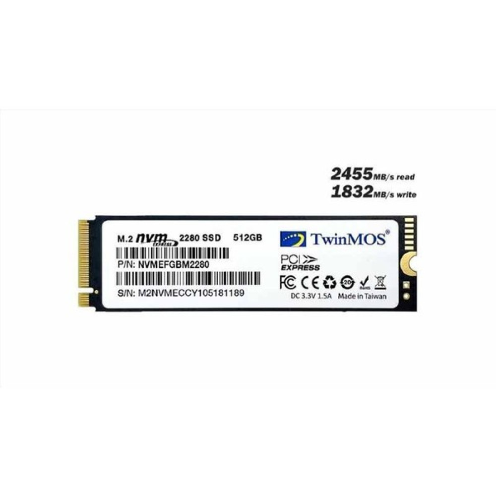 Twınmos NVMEGGBM2280 Alphapro M.2 1tb (2455/1832MB/S) Pcıe + Nvme (3d Nand) SSD Disk (22X80MM) SSD / Solid State Drive Fiyatı
