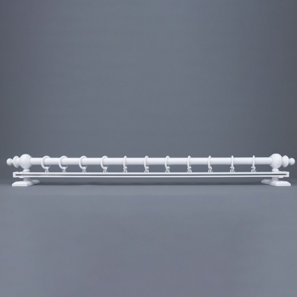 Twins Decorative Gifts Beyaz Tek Raylı Ahşap Rustik Perde Askısı - 125 cm Perde Aksesuarı Fiyatı