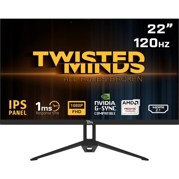 Twısted Mınds 22" TM22FHD120IPS Fhd 120HZ 1ms HDMI Dp Vrr IPS Çerçevesiz Gamıng Monitör Bilgisayar Çevirici ve Adaptörü Fiyatı