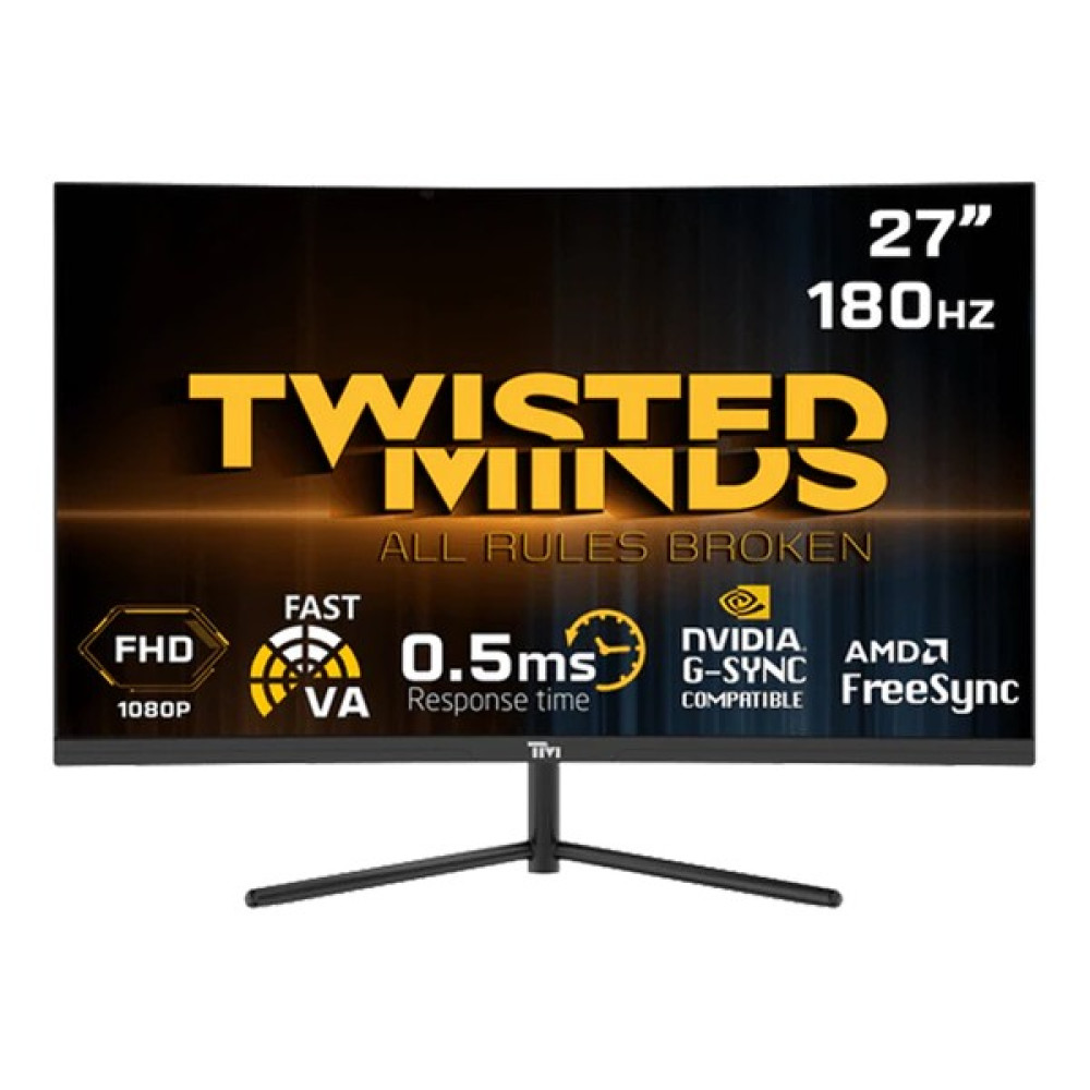 Twısted Mınds 27" TM27FHD180VA Fhd 180HZ 0,5ms HDMI Dp Hdr R1500 Kavisli Rgb Gamıng Monitör Monitör Fiyatı