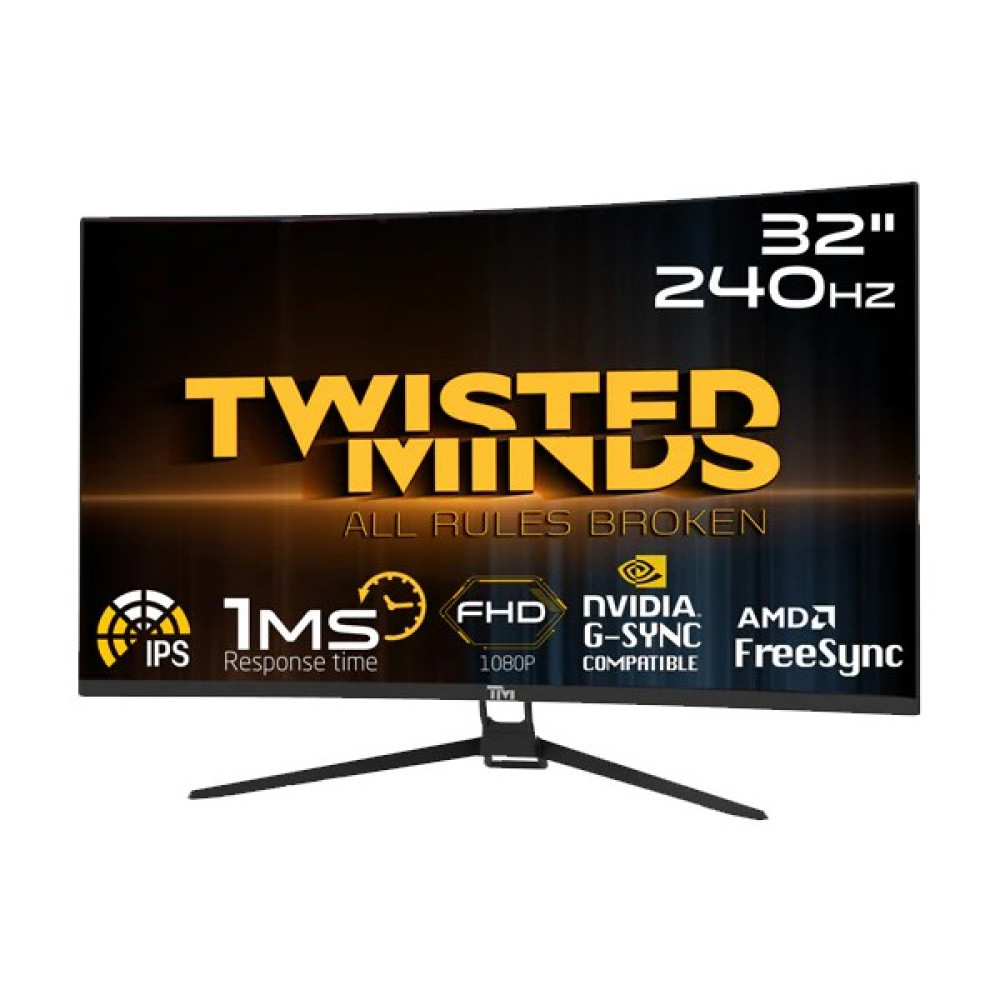 Twısted Mınds 32 TM32RFA Fhd 240Hz 1ms HDMI Dp Freesync/gsync Rgb IPS Kavisli Gaming Monitör Monitör Fiyatı