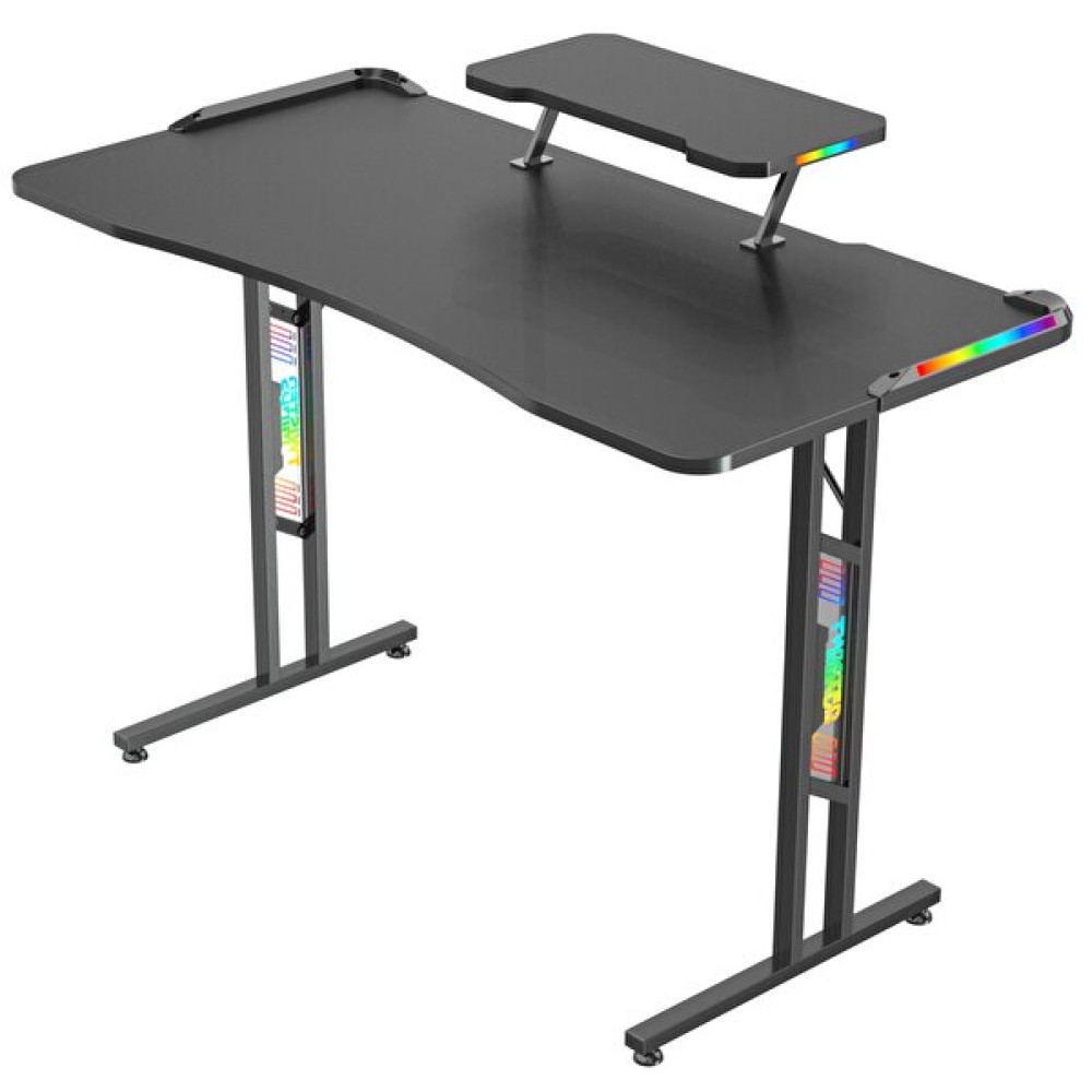 Twisted Minds Tm-Gd27-T-Rgb T Ayak Double Top Karbon Fiber E-Spor Oyuncu Masası Bilgisayar Masası Fiyatı