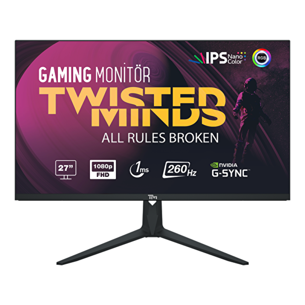 Twisted Minds Tm27Pg 27" 1 MS 260 Hz Hdmi DP FreeSync/Gsync RGB Nano FHD IPS Gaming Monitör Monitör Fiyatı