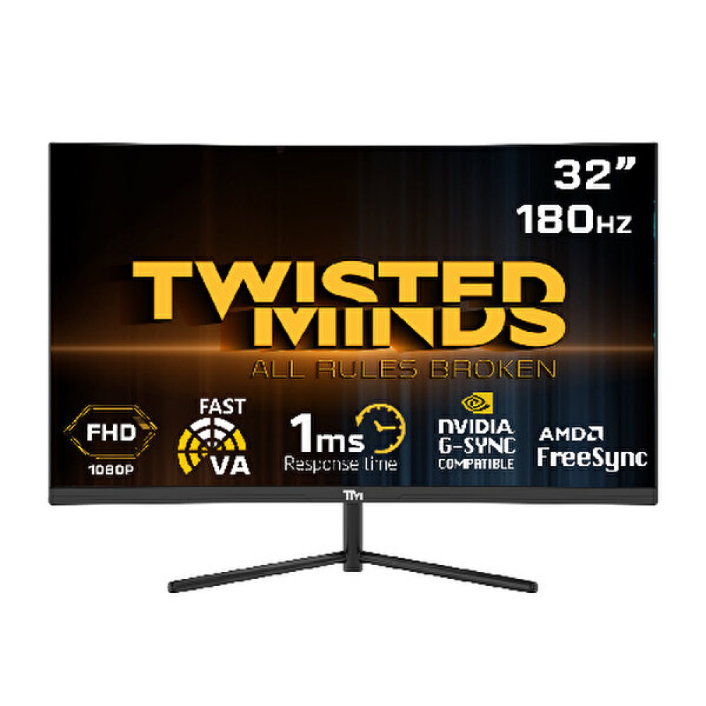 Twisted Minds Tm32Cfhd180Va 32" FHD 180 Hz 1 ms Hdmi DP Hdr10 R1500 Kavisli RGB Gaming Monitör Monitör Fiyatı