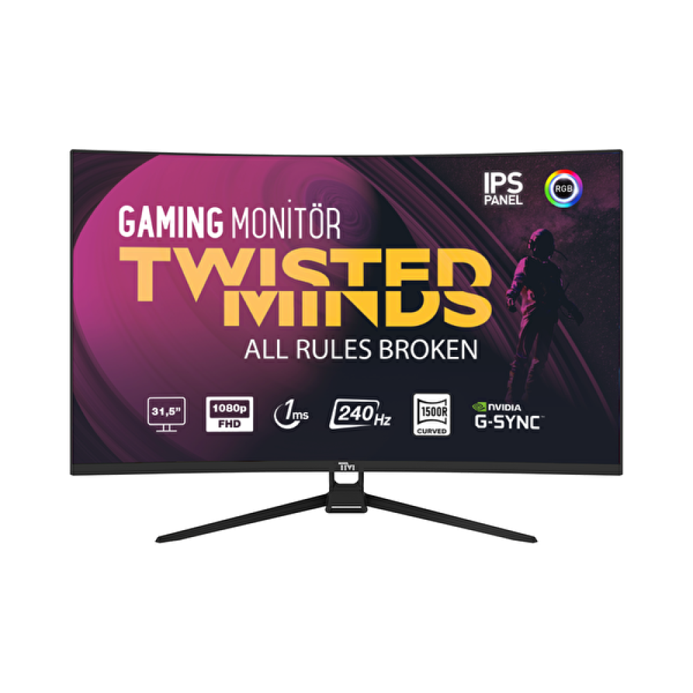 Twisted Minds Tm32Rfa 32" 240 Hz 1 MS Hdmi DP FreeSync/Gsync RGB IPS FHD Gaming Monitör Monitör Fiyatı