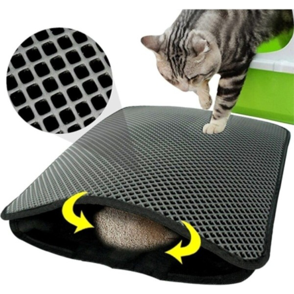 Twoboss Twobox Elekli Kedi Köpek Için Tuvalet Önü Paspası Kedi Kumu Paspası Delikli 60X40 cm - 10 x 15 cm - 48 x 35 x 36 cm Evcil Hayvan Ürünleri Fiyatı