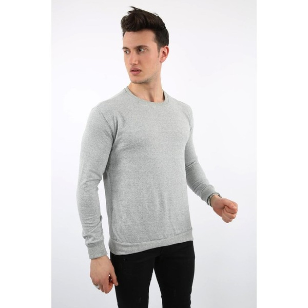 Twovol Düz O Yaka Grı Sweat Erkek Sweatshirt Fiyatı