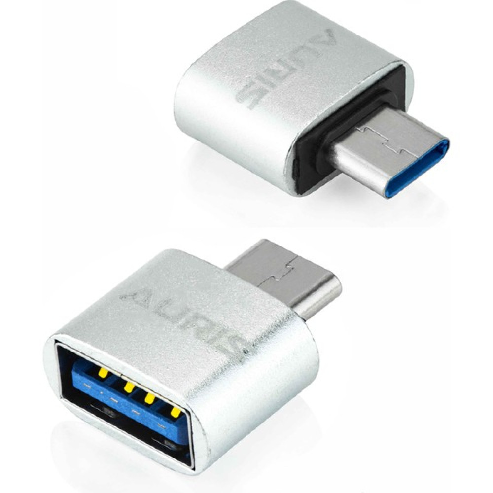 Type-C To USB Otg Metal Dönüştürücü ARS-AD02 - Gri Bilgisayar Çevirici ve Adaptörü Fiyatı