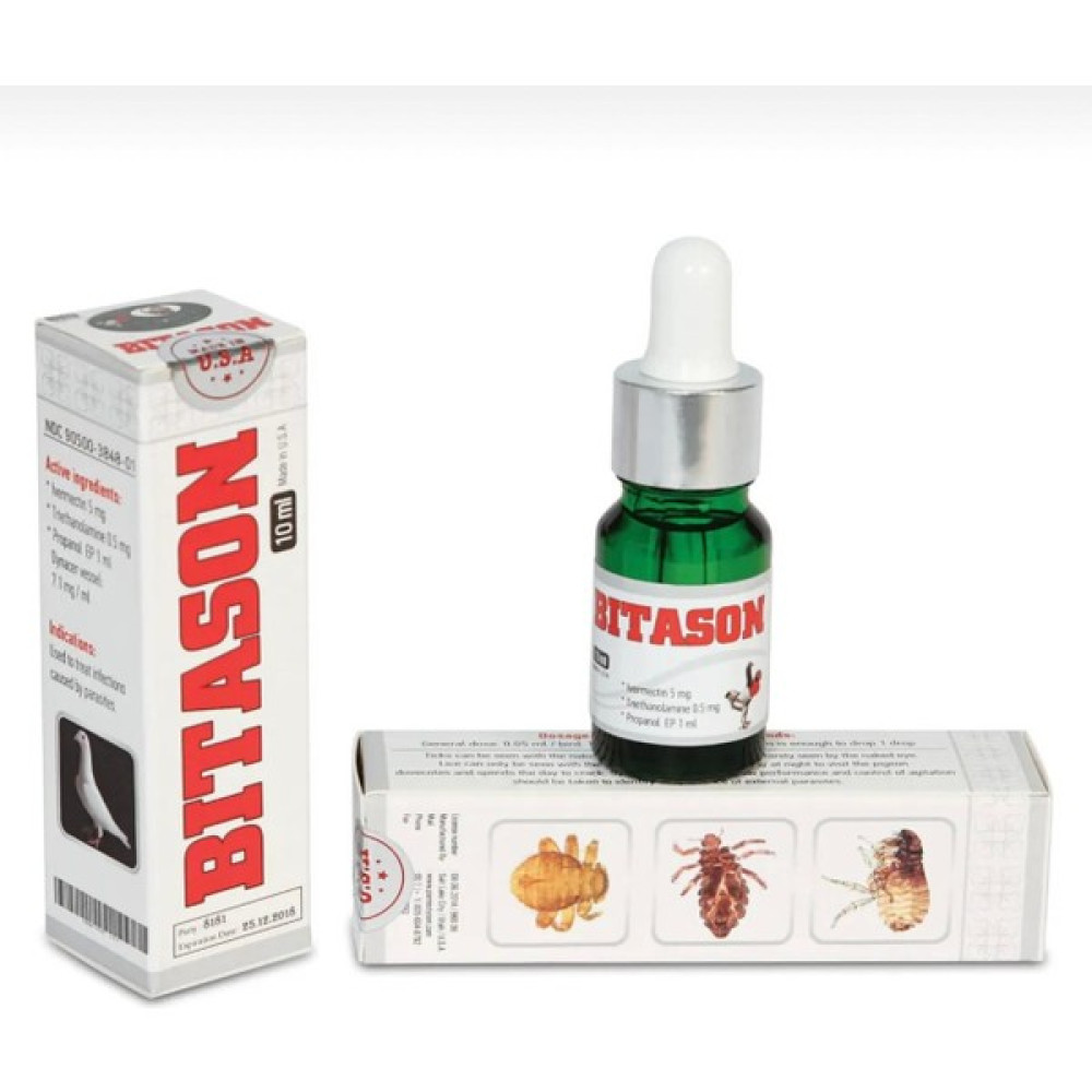 Tyson Pantex Pigeon Bitason 10ML Damla Evcil Hayvan Ürünleri Fiyatı