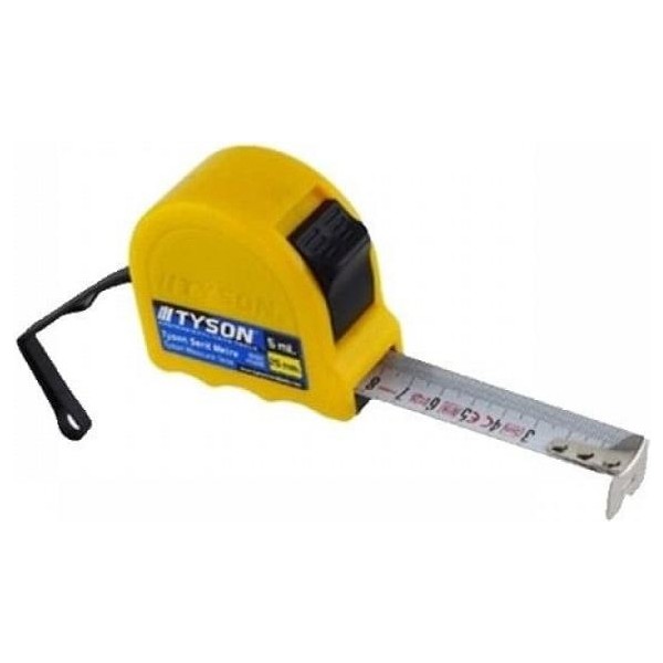 Tyson TYS9014 Şerit Metre 5X25 mm - Sarı - Siyah Diğer Test ve Ölçüm Cihazları Fiyatı