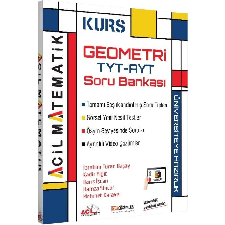 Tyt Ayt Geometri Kurs Soru Bankası Acil Yayınları Temel Yeterlilik Testi (TYT) Fiyatı