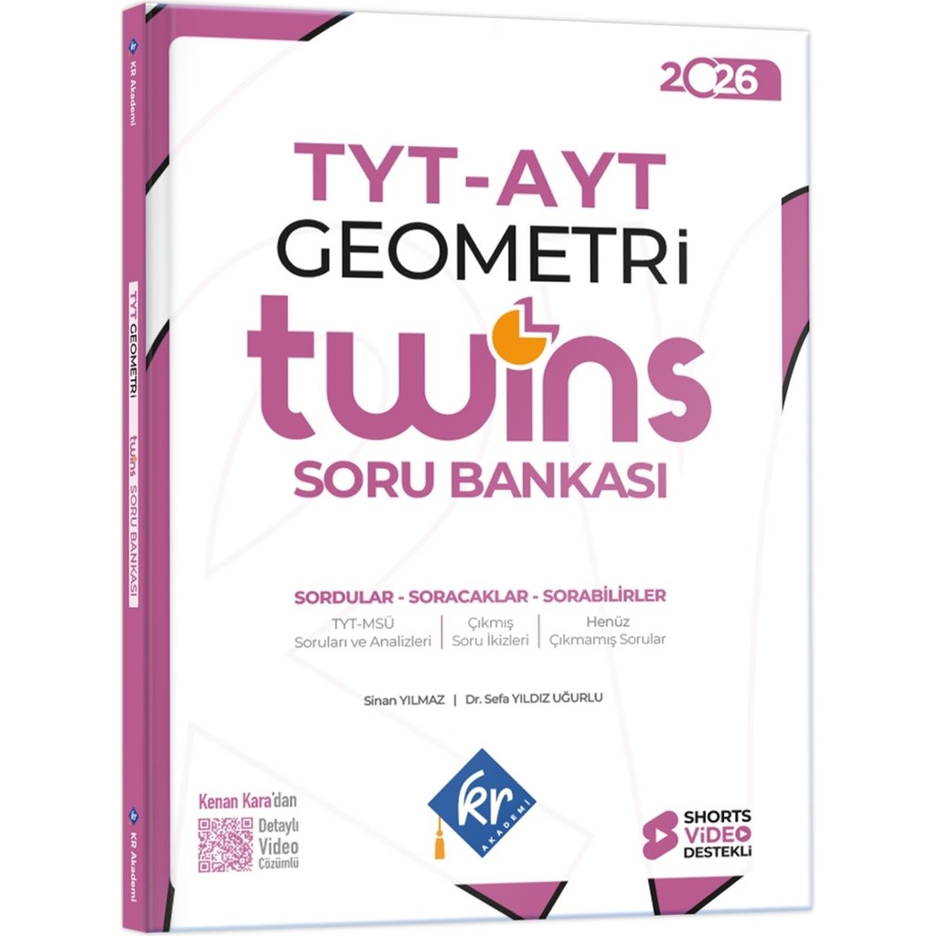 Tyt - Ayt Twins Geometri Soru Bankası Kr Akademi Yayınları Temel Yeterlilik Testi (TYT) Fiyatı