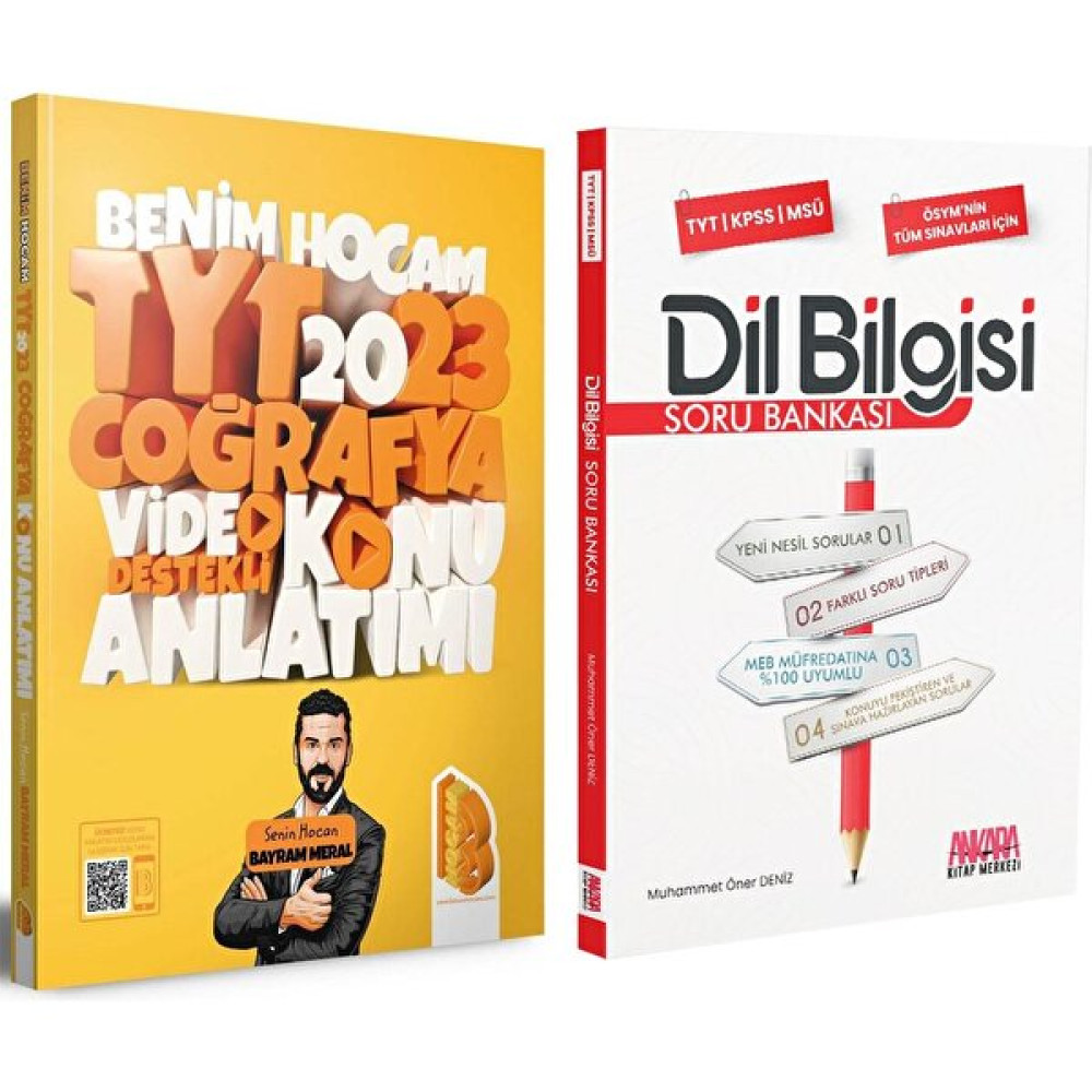 TYT Coğrafya Konu ve Dil Bilgisi Soru Bankası Seti 2 Kitap Temel Yeterlilik Testi (TYT) Fiyatı