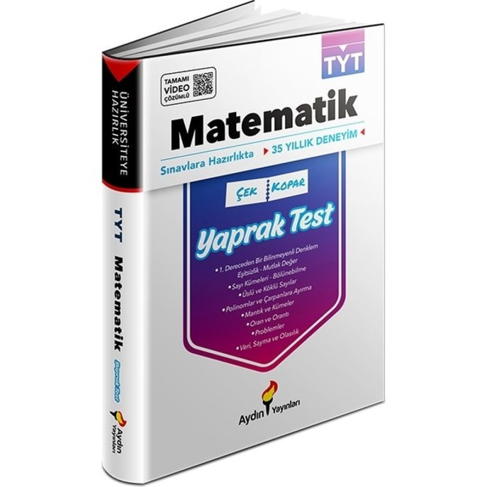 Tyt Matematik Video Çözümlü Yaprak Test Temel Yeterlilik Testi (TYT) Fiyatı