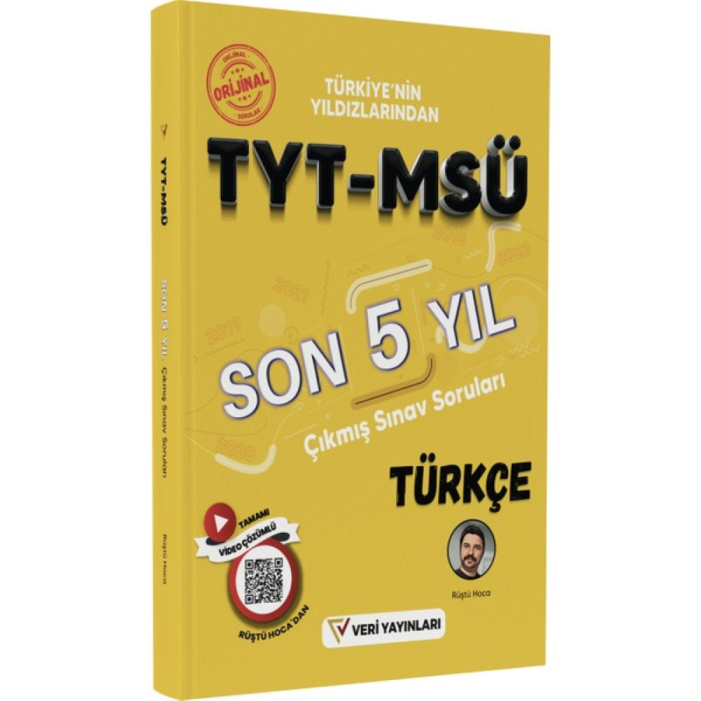 Tyt-Msü Türkçe Son 5 Yıl Video Çözümlü Orijinal Çıkmış Sorular ve Çözümleri 2023 Ders Sınav Kitapları Fiyatı