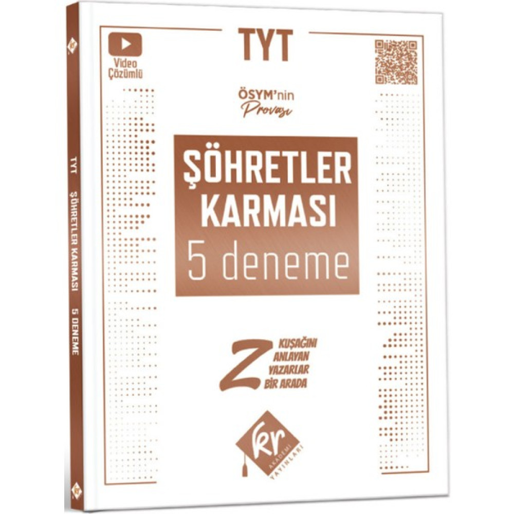 TYT Şöhretler Karması 5 Deneme KR Akademi Yayınları Temel Yeterlilik Testi (TYT) Fiyatı