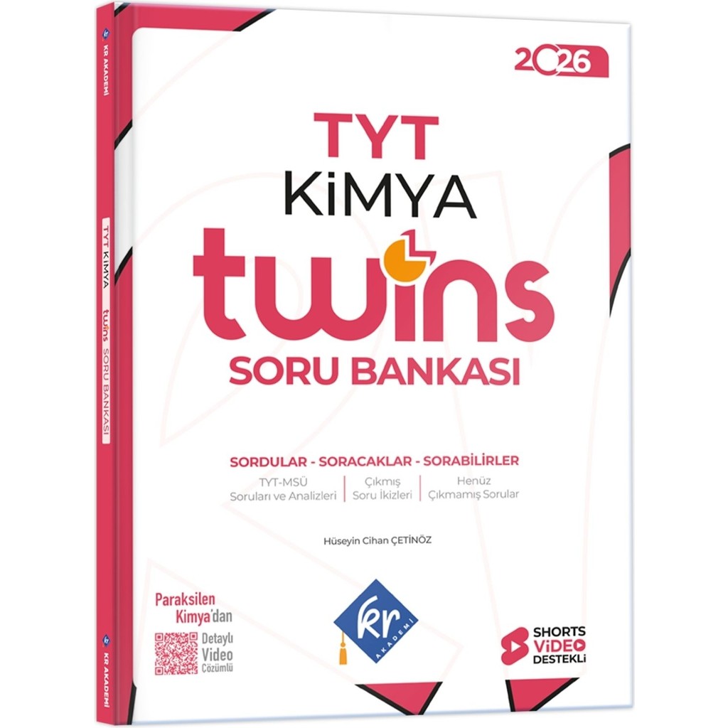 Tyt Twins Kimya Soru Bankası Kr Akademi Yayınları - 1 Temel Yeterlilik Testi (TYT) Fiyatı