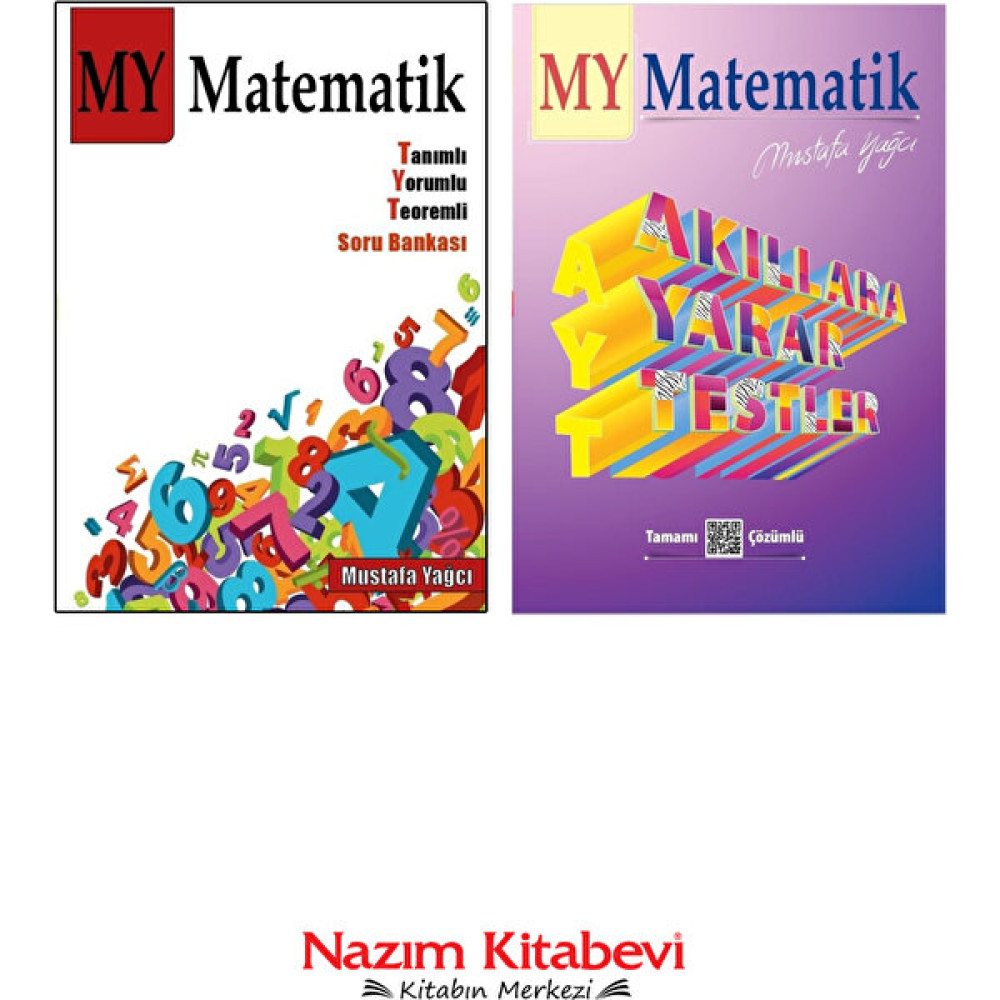 TYT ve AYT Matematik Video Çözümlü Yeni Nesil Soru Bankaları 2 Kitap - Mustafa Yağcı Kaynak Kitapları Fiyatı