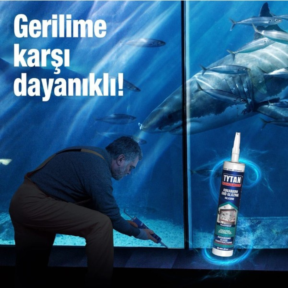 Tytan Akvaryum Silikonu Şeffaf 280 ml -50 +180 Dereceye Dirençli - 2 Adet Nalburiye & Hırdavat Fiyatı