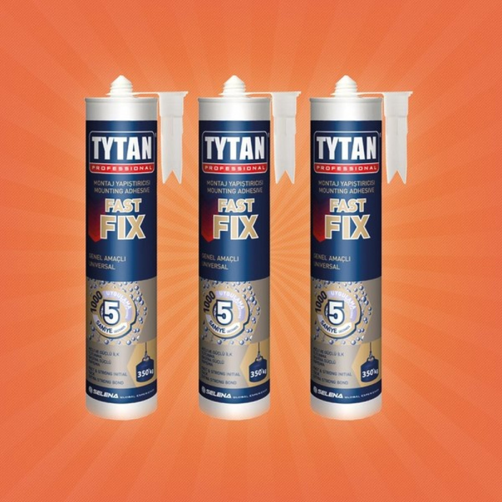 Tytan Silikon Fast Fix Montaj Yapıştırıcı 290 ml - Selena - 3'lü Nalburiye & Hırdavat Fiyatı