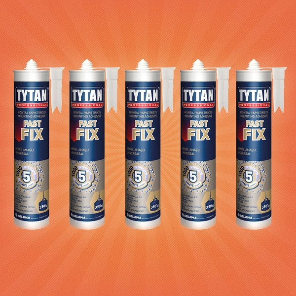 Tytan Silikon Fast Fix Montaj Yapıştırıcı 290 ml - Selena - 5 Adet Nalburiye & Hırdavat Fiyatı