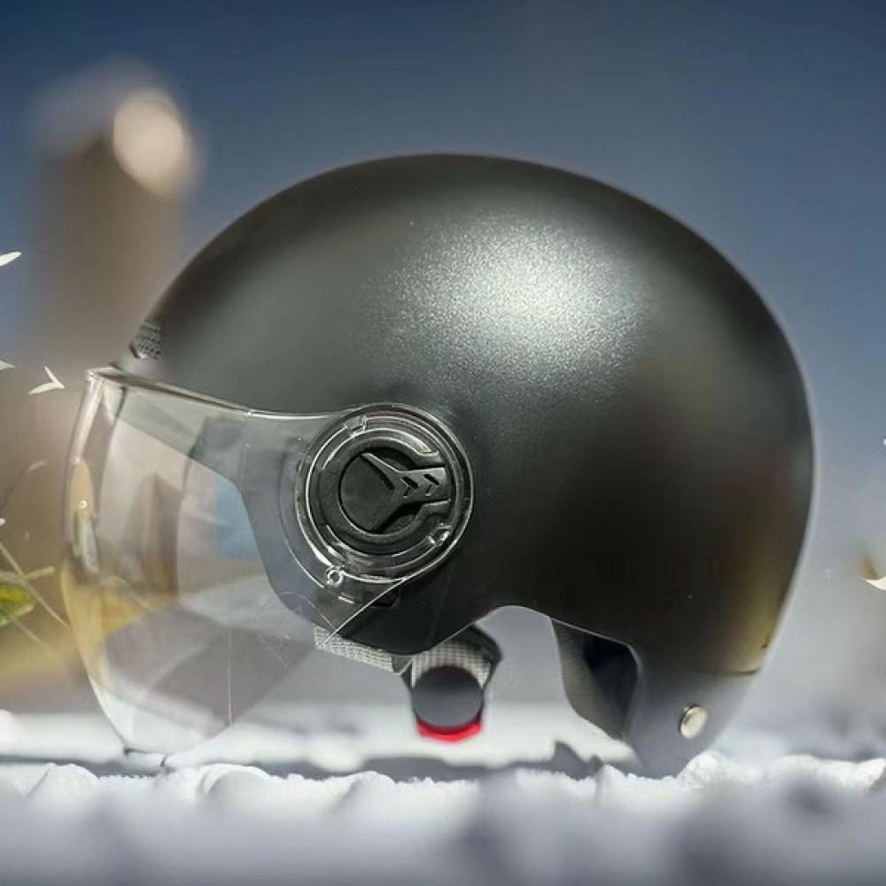 TZ Erkekler ve Kadınlar Için Kask, Ayarlanabilir Uv ve Rüzgar Geçirmez Güvenlik Kaskı (Yurt Dışından) - Mat Siyah Motorsiklet Kaskları Fiyatı