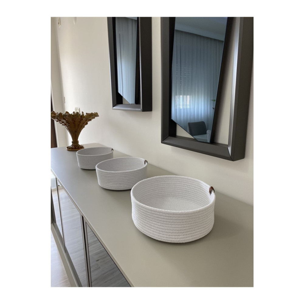 TZR GROUP Hasır Sepet Takımı - 3lü Çok Amaçlı Düzenleyici Set - El Yapımı Banyo Ve Mutfak Organizeri Sepet Fiyatı