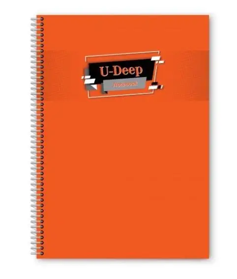 U-deep 60 Yaprak Plastik Kapak Telli Çizgili Defter Defter & Kağıt Ürünleri Fiyatı