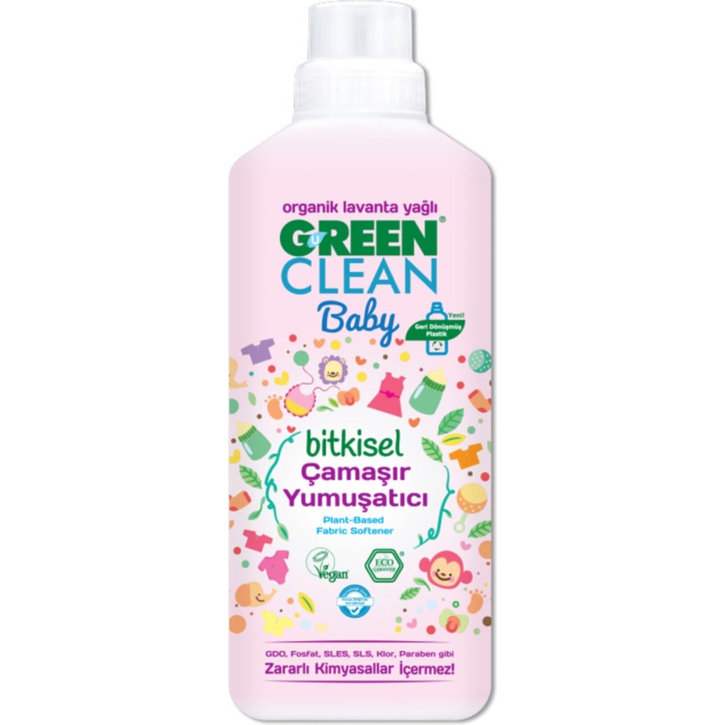 U Green Clean Baby 1 L Çamaşır Yumuşatıcı Çocuk ve Bebek Ürünü Bitkisel Özellikli - 1 lt Çamaşır Yıkama Fiyatı
